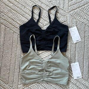 2-pack Athleta cinch longline bras - small D/DD